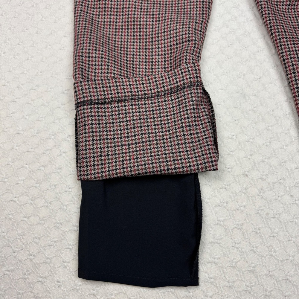 Veronica Beard Pants Women Size 2 Houndstooth Plaid Trousers Cropped Made in USA - Picture 6 of 10